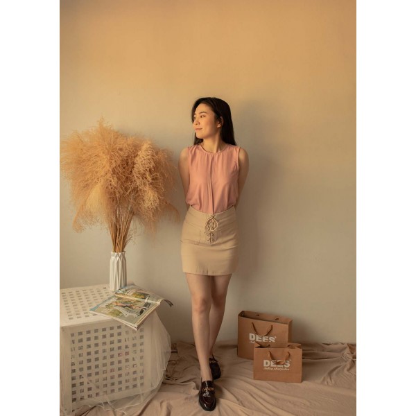 Front Drawstring Skirt